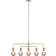 Nordlux Gloom Brass Pendant Lamp 74cm