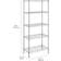 Amazon Basics Scaffaliera 5 Ripiani Stretti 453 kg Cromo Scaffale