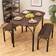 Costway Wooden Brown Dining Set 3