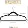 Utopia Home Heavy Duty Velvet Black Hanger 16.3" 20