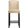 Birch Lane April Velvet Buckwheat/Espresso Bar Stool 46"