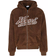 Karl Kani Varsity Teddy Full Zip Hoodie - Brown