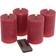 WERNS 3D Flame Red LED Candle 10cm 4pcs