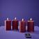 WERNS 3D Flame Red LED Candle 10cm 4pcs