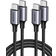 UGREEN 480Mbps USB C - USB C 60W M-M 2-Pack 0.5m