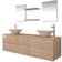 vidaXL Conjunto De Muebles De Baño 9 Piezas Beige