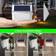 GVOREE Solar Fence White Gate Lamp 8.2cm