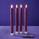 WERNS LED Purple LED Candle 24.5cm 4pcs