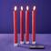 WERNS Stick Red LED Candle 24.5cm 4pcs