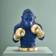 WERNS Piggy Bank Gorilla Rocky Blue/Gold Dekofigur 35.5cm