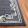 Safavieh Handmade Glamour Mirja French Country Black, White 96x120"