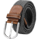 DonDon Fabric Braided Sash Belt - Gray