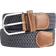 DonDon Fabric Braided Sash Belt - Gray