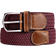 DonDon Braided Stretch Belt - Bordeaux