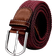 DonDon Braided Stretch Belt - Bordeaux