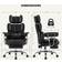 IWMH Big and Tall Black Kontorsstol 124cm