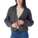 Smartwool Women's Cozy Lodge Cropped Cardigan Sweater - Charcoal Heather