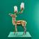 WERNS Deer Gold Candlestick 62cm