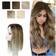 WAOCEO Straight Mono Base Topper Remy Wiglet 18 inch 1B
