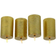 WERNS 3D Flame Gold LED-ljus 10cm 4st