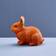 WERNS Spardose Hase Orange Prydnadsfigur 21cm