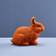 WERNS Spardose Hase Orange Figurine 21cm