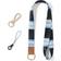 Vicloon Lanyard Neck Leather Strap with Metal Key Rings