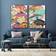 WERNS Colorful Fishes Multicolour Wanddeko 70x100cm 2Stk.