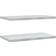 vidaXL Silver Shelves 2 Pcs 75 x 40 x 3 cm Wall Shelf