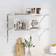 vidaXL Silver Shelves 2 Pcs 75 x 40 x 3 cm Wall Shelf