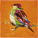 WERNS Painting Birdy Orange Väggdekor 30x30cm