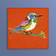 WERNS Painting Birdy Red Framed Art 30x30cm