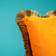 WERNS Velvet Stolsdyna Orange (45x45cm)