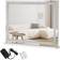 Emitto Tabletop Touch Crystal Vanity Mirror Makeup Bluetooth USB LED Large
