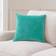 Dunelm Velour Cushion Cover Blue (43x43cm)