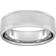 Goldsmiths D Shape Grooves Wedding Ring - Silver