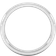 Goldsmiths D Shape Standard Matt Finished Wedding Ring 3mm - White Gold