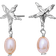 Maanesten Sandie Earrings - Silver/Pearls