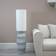 ValueLights Deegan Natural Cream/Grey Floor Lamp 124cm