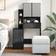 vidaXL 848235 Black Sminkbord 35x80cm