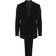 Emporio Armani Wool Single-Breasted Suit - Black