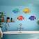 Oraytteo Fish Multicolour Wall Decor 24.9x15.5cm 4pcs