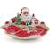 Fitz and Floyd Holiday Home African American Santa Serving Bowl 0.31gal