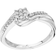 T.H.Baker Cluster Twist Ring - White Gold/Diamond