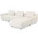 Joss & Main Percey White Sofa 120.2" 4pcs 4 Seater