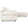 Joss & Main Percey White Sofa 120.2" 4pcs 4 Seater