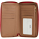 Coach Medium Id Zip Wallet In Signature Canvas - Gold/Walnut/Bold Red