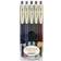 Zebra Sarasa Clip Gel Ink Ballpoint Pen Vintage Colours 5-pack