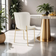 tectake Tessa White/Gold Köksstol 90cm