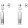 C. W. Sellors Oblong Drop Earrings - Silver/Bauxite